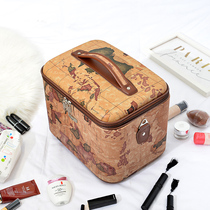 化妆包大容量便携韩国简约手提化妆箱洗漱包多功能化妆品收纳包