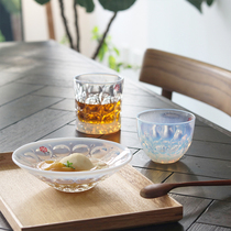 日本ADERIA石冢硝子庄内月光白水晶玻璃酒杯创意酒具威士忌洋酒杯