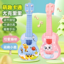 尤克里里儿童玩具女孩男孩初学者幼儿园乐器提琴仿真小吉他可弹奏