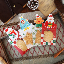 圣诞节糖果袋创意页眉卡头袋子曲奇袋糖霜饼干包装袋雪花酥diy袋