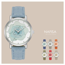 NAFISA石英机芯皮带女款手表小红书推荐款2020新款学生表小众手表