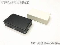 直销塑料外壳电子元件壳体接线盒仪表盒DIY电源盒A97  108x66x26