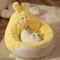 猫窝四季通用猫床幼猫半封闭式宠物用品冬季猫咪睡觉的窝冬天保暖
