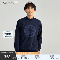 GANT甘特新款男士时尚宽松休闲运动印花圆领卫衣|2036023