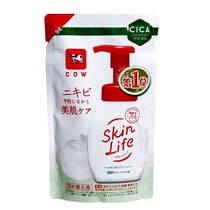 日本本土 COW牛乳无添加泡沫洗面奶替换装180ml 孕妇可用
