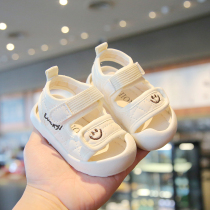 男宝宝凉鞋夏季新款0-1-2岁3婴儿软底学步鞋女儿童包头防滑机能鞋