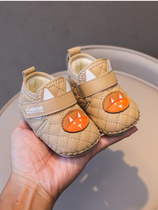 秋冬季学步鞋男女宝宝6一12个月软底婴儿保暖棉鞋加绒婴幼儿鞋子9