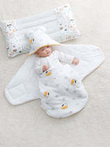 全棉时代初生婴儿产房包被新生儿抱被秋冬季襁褓睡袋纯棉春夏薄款