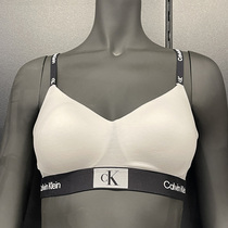 Calvin Klein CK女舒适薄胸垫宽边LOGO舒适胸罩文胸内衣内裤套装