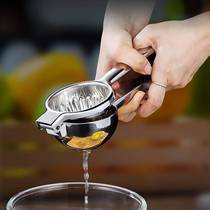 304不锈钢柠檬夹 柠檬榨汁器手动水果榨汁机多功能压汁器挤压工具