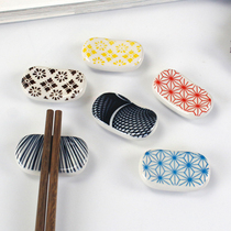 北欧陶瓷筷子架北欧风格餐具zakka和风酒店摆台筷子托筷子枕筷托