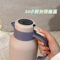 新品简约水壶保温壶大容量家用宿舍学生用暖水瓶玻璃内胆开水瓶暖