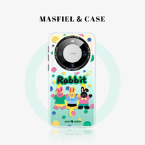 MASFIEL × 彩色兔兔联名适用华为Mate60Pro手机壳磁吸支架mate50/40保护套30女款P60/P50/P40全包防摔新款