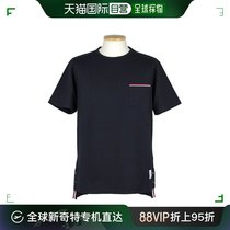 韩国直邮Thom Browne 衬衫   23SS RWB 口袋 短袖 T恤 MJS010A-01
