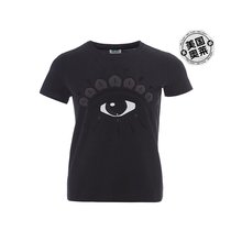 Kenzo 印花棉质眼睛女式 T 恤 - 黑色 【美国奥莱】直发