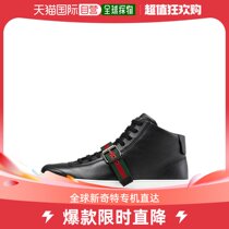 【99新未使用】香港直邮GUCCI 男士高帮系带休闲鞋黑色 407333-A3