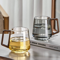 中式泡茶杯家用客厅透明玻璃喝水杯子办公室个人专用高档女士茶具