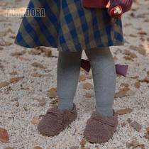宝宝加绒连裤袜秋冬季女童可爱打底裤婴儿加厚保暖袜儿童连体袜子
