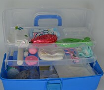 母婴用品婴儿培训物品收纳箱存储箱 收纳盒 家政培训物品收藏箱