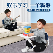 可折叠儿童阅读小沙发靠背座椅婴儿宝宝床上看书学习桌椅子读书角