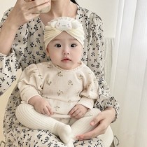 婴儿帽子春夏款小月龄男女宝宝棉胎帽薄款0-3-6个月新生儿头巾帽