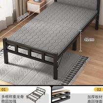 便携式一米铁床加厚加固老式钢管床0.8米可折叠单人床折叠单人床