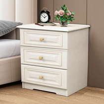 北欧轻奢床头柜白色简约现代床边小柜子经济型简易卧室储物收纳柜