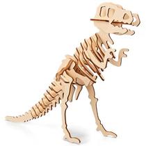 木头拼图立体3d模型恐龙玩具木制儿童益智早教幼儿园手工拼装骨架