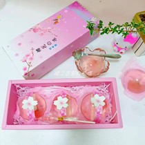 樱花果冻 新品 玫瑰花礼盒水信玄饼6枚高颜值网红零食生日礼物