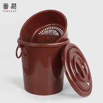 茶台废水桶功夫茶具配件家用泡茶茶渣桶茶桶茶水桶过滤垃圾排水桶