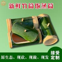 l竹筒粽子模具家用新鲜天然竹子摆摊包粽子神器高颜值糯米饭竹筒
