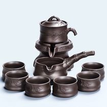 凡造懒人茶具套装高档自动功夫茶具茶杯家用紫砂石磨泡茶器喝茶壶
