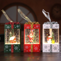圣诞节注水礼包灯伴手礼圣诞节礼物小夜灯礼盒灯水灯圣诞树装饰