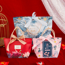 结婚糖盒婚宴创意礼品袋森系喜糖盒子礼物欧式手提袋回礼纸袋空盒
