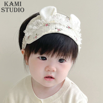 0-12个月婴儿发带春秋可爱头带新生儿护囟门帽透气女宝宝头巾发饰