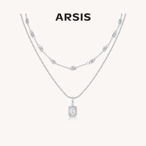 【明星同款】ARSIS编织绳结叠链气质精致小众设计感轻奢项链女