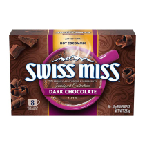 美国进口swiss miss瑞士小姐浓情黑巧克力粉热可可粉牛奶冲饮奶茶
