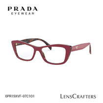 Prada光学镜近视眼镜板材猫眼形女款0PR 15XVF 亮视点眼镜