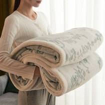 毛毯被子加厚珊瑚绒毯子冬天铺床法兰绒床单加绒空调毯冬季绒盖毯