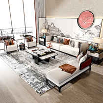 新中式实木沙发组合轻奢客厅禅意现代简约别墅样品房别墅定制家具
