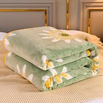 加厚毛毯珊瑚绒毯子被子毛巾被法兰绒盖毯床单办公室午睡毯 冬季