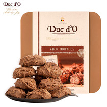 比利时进口Duc d“O迪克多松露牛奶黑巧克力纯可可脂零食450g盒装