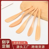 日式黄油刀木质奶酪刀 木刀实木餐具奶油刀面包涂果酱沙拉刀抹刀