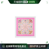 【99新未使用】香港直邮Gucci古驰花卉印花方形棉质丝巾 7547123G