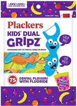 2袋装 美国PLACKERS沙冰水果味儿童牙线 75支/袋