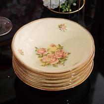 欧式餐具碗盘子组合菜盘家用出口韩国碗碟套装高档陶瓷吃饭米饭碗