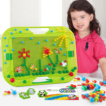 鑫思特（XST）儿童玩具蘑菇钉宝宝拼插积木板启蒙百变智力早教拼