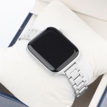 适用apple watch表带iwatch6/5/4代se/s5/s4不锈钢金属苹果手表磁吸运动42/38/40mm44男女手表带潮创意S6配件