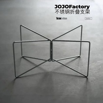 JojoFactory露营收纳箱支架户外便携折叠支架不锈钢桌架自驾野炊