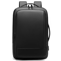 商务背包男士可印logo时尚休闲防水便捷式电脑大容量多功能双肩包